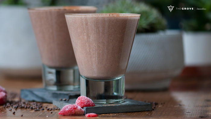 Warm Strawberry Cacao Smoothie