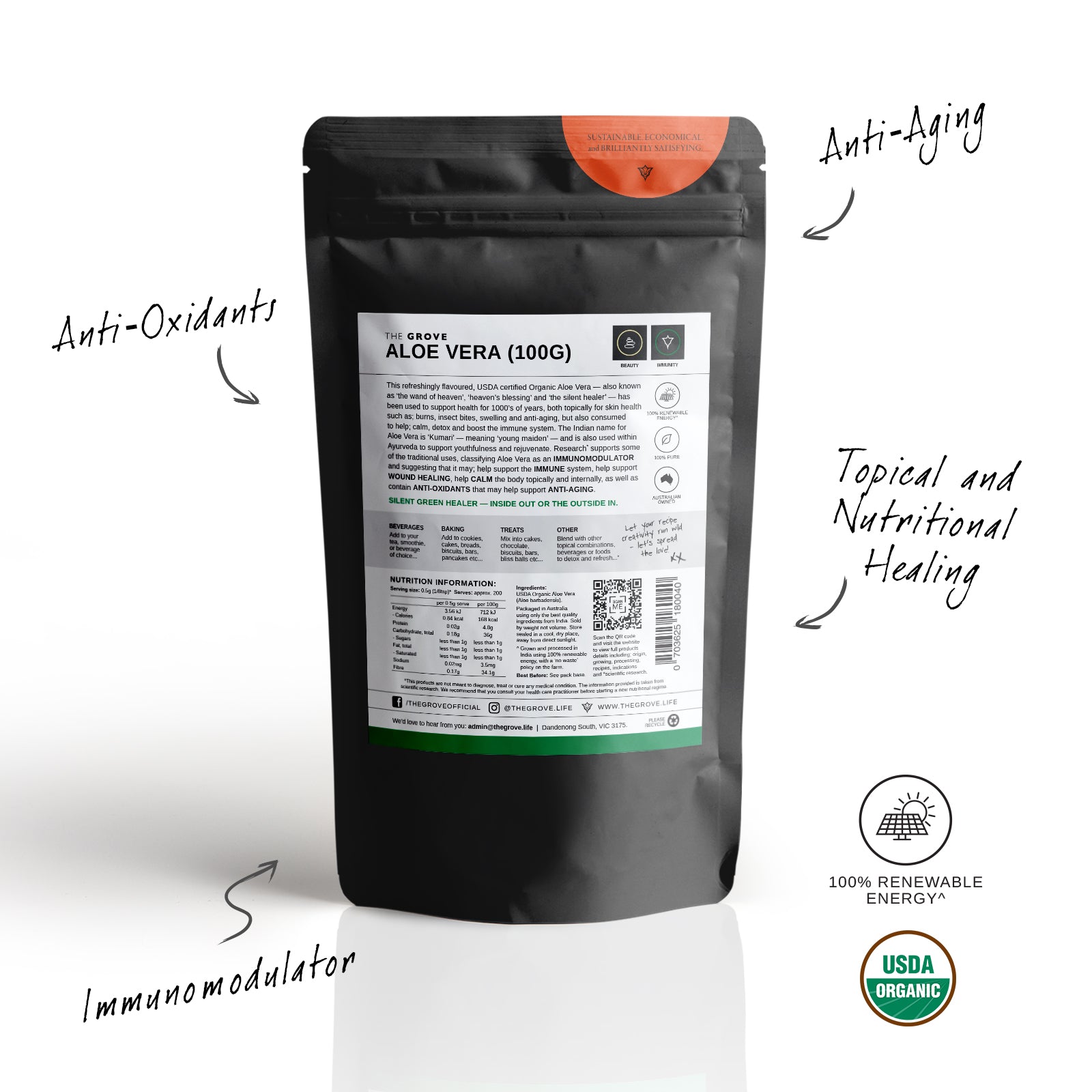 Organic Aloe Vera Powder