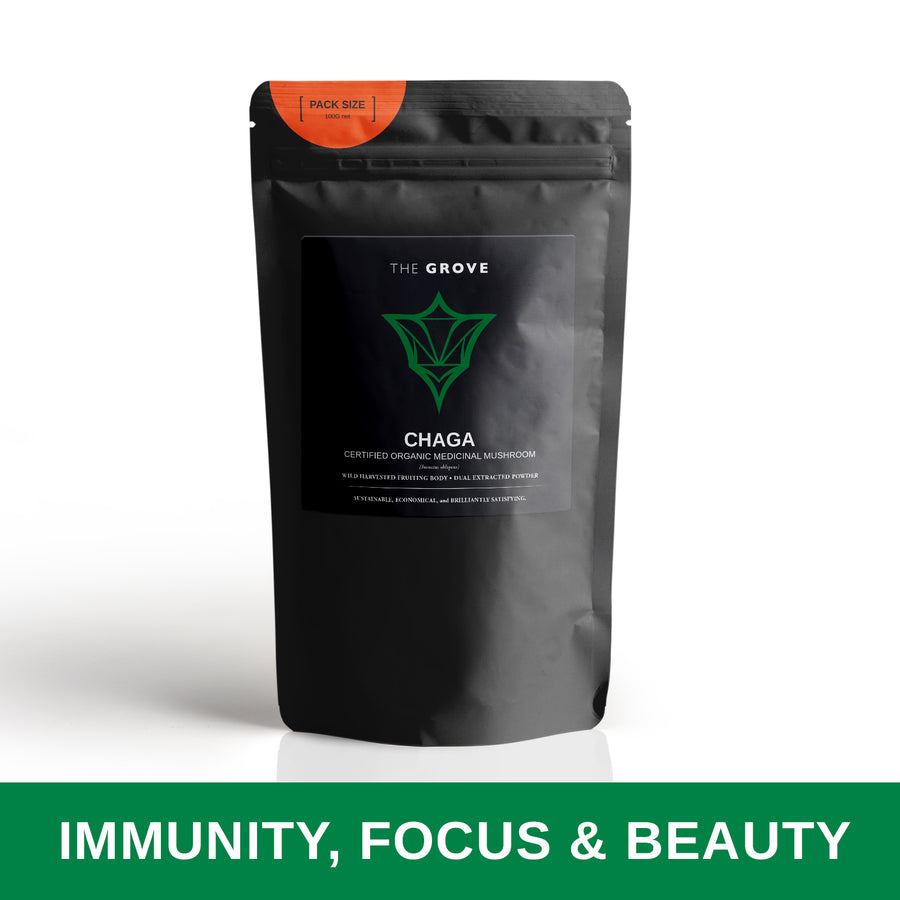 Organic Wild Harvested Chaga Powder (8:1)