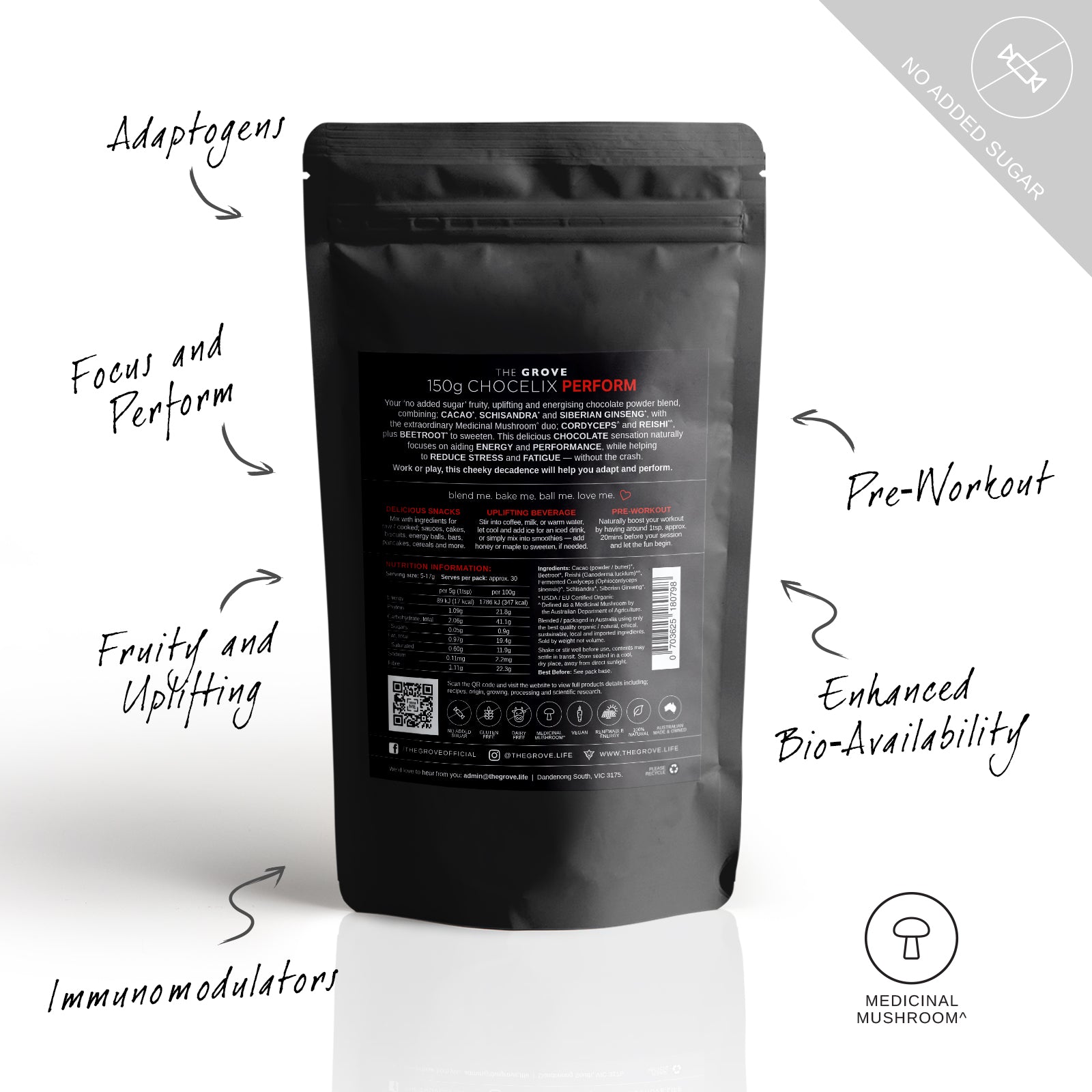 CHOCELIX Perform (with Reishi & Cordyceps)