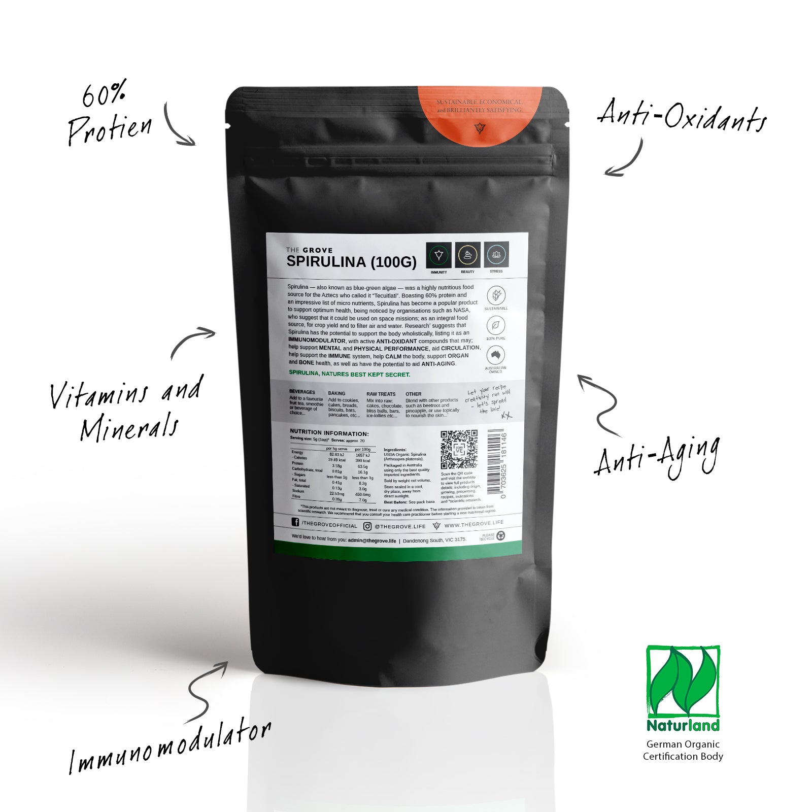 Organic Spirulina Powder